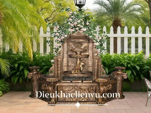 Đài nước thác tràn composite