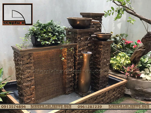 Đài nước thác tràn trang trí