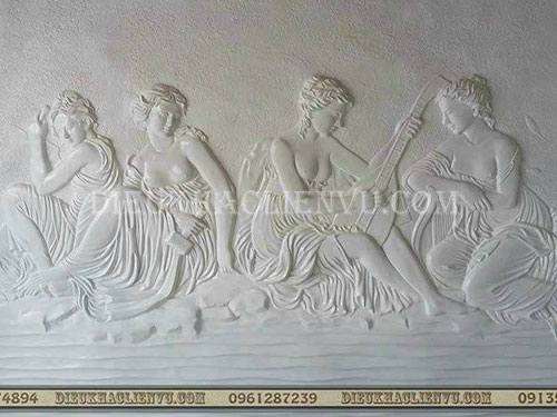 Tranh phù điêu cô gái - Tuyệt tác nghệ thuật nâng tầm không gian sống