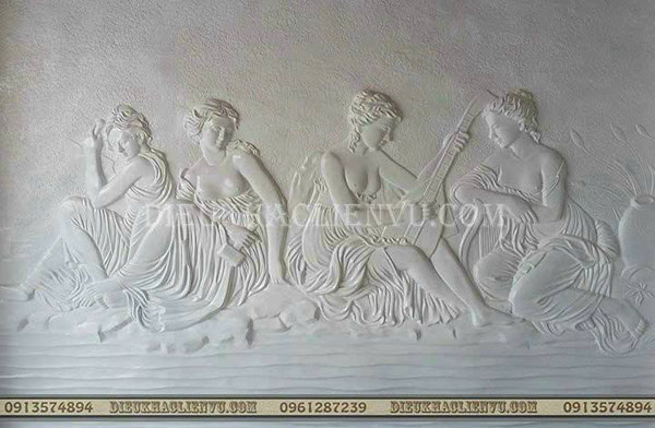 Tranh phù điêu cô gái - Tuyệt tác nghệ thuật nâng tầm không gian sống