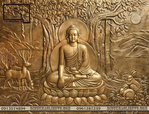 Tranh phù điêu phật