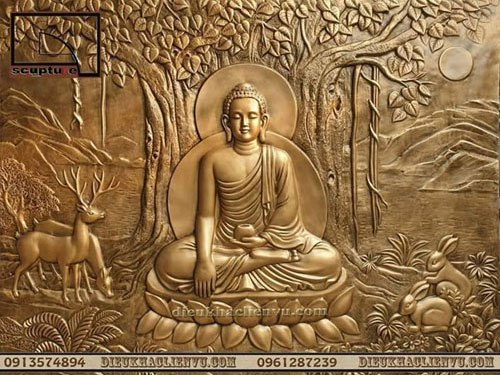 Tranh phù điêu phật