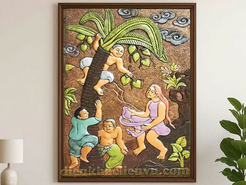 Tranh dân gian phù điêu